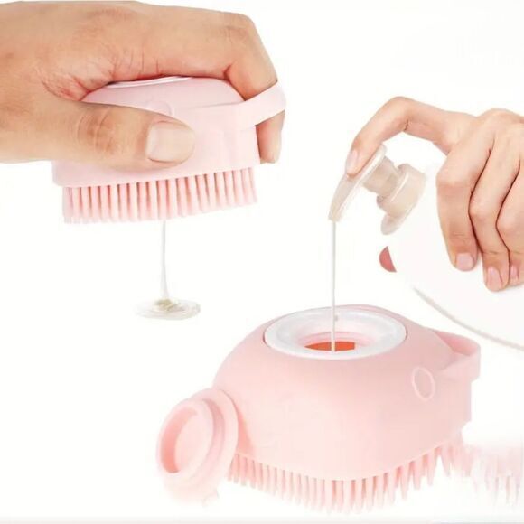 Pet Bath‎ Massage Brush Puppy Dog Cat Grooming Cleaning Soft Animal Supplies - Picture 6 of 8